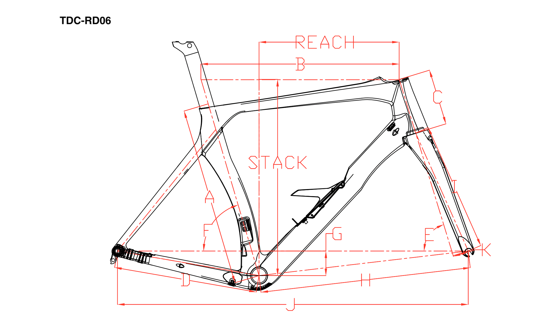 Géométrie du cadre Road Disc 700C