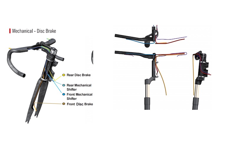 cadre de vélo électrique avec frein à disque mécanique