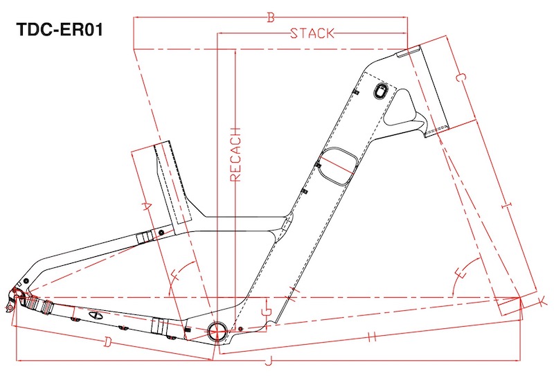 Cadre en fibre de carbone pour vélo de route de ville