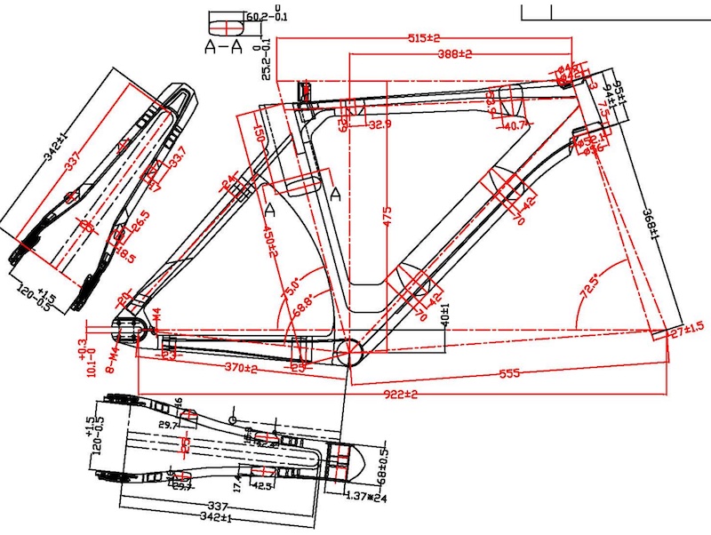 Dessin 3D pour cadre de cyclisme sur piste