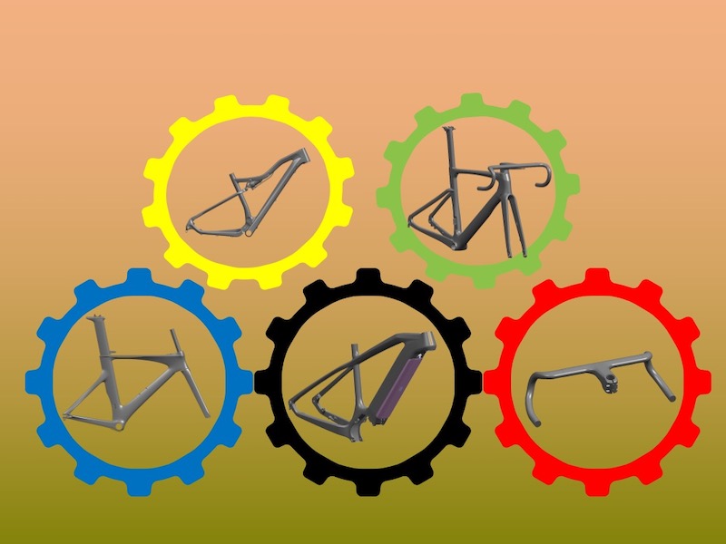 Cadres de vélo en fibre de carbone