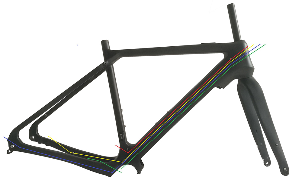 Acheminement des câbles du cadre de vélo électrique