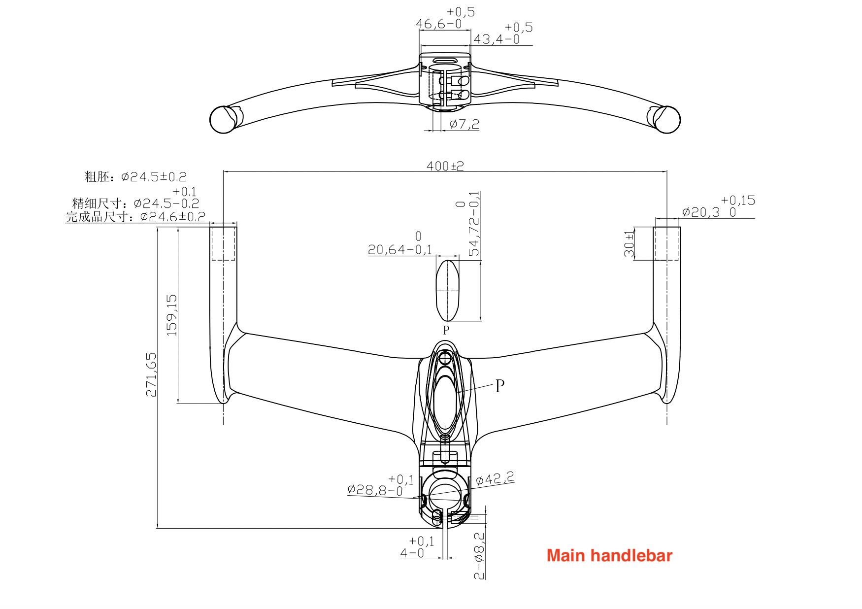 Guidon modèle assorti TDC-TT47