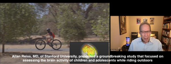 Allan Reiss, MD, de l'Université de Stanford, a présenté une étude révolutionnaire axée sur l'évaluation de l'activité cérébrale des enfants et des adolescents lorsqu'ils roulent à l'extérieur