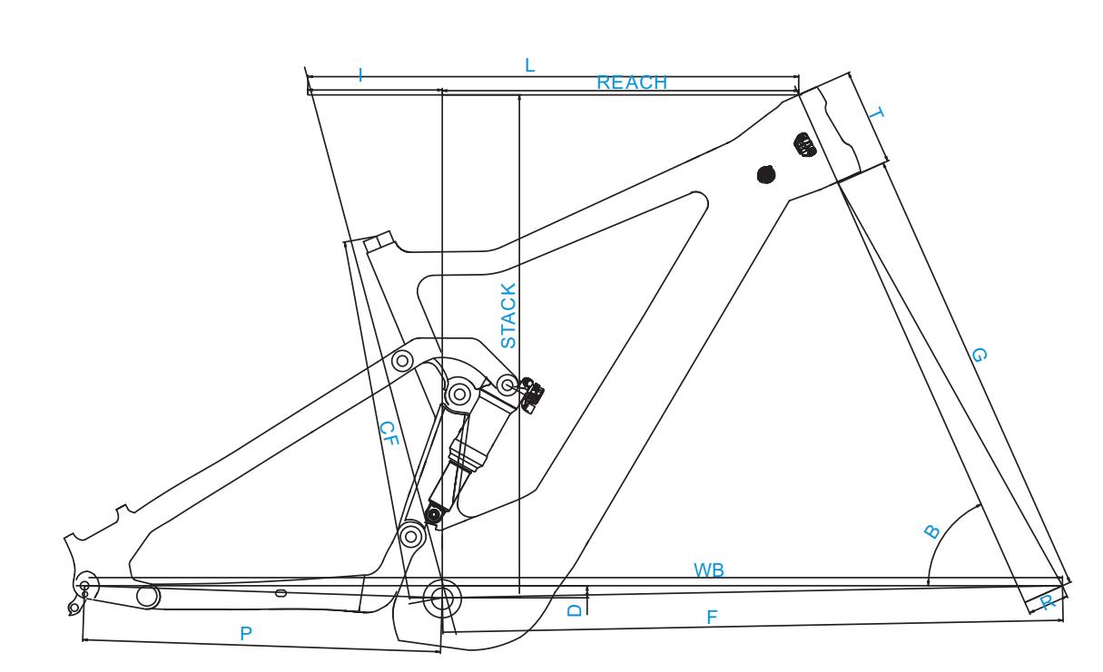Cadre de vélo en carbone à suspension intégrale