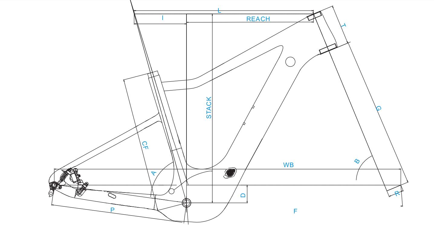 Cadres de vélo électrique VTT tout suspendu en carbone